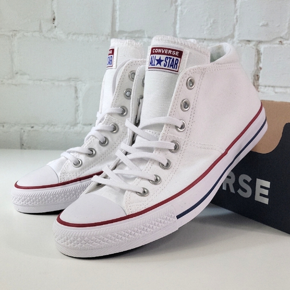Converse CTAS Madison Mid White Canvas Sneakers Womens 11